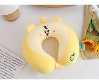 Thumbnail for Cartoon U-Shaped Memory Cotton Neck Pillow: Soft Travel Headrest