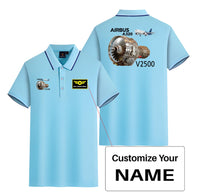 Thumbnail for Airbus A320 & V2500 Engine Designed Stylish Polo T-Shirts (Double-Side)