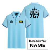 Thumbnail for Boeing 767 & Plane Designed Stylish Polo T-Shirts (Double-Side)