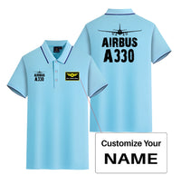 Thumbnail for Airbus A330 & Plane Designed Stylish Polo T-Shirts (Double-Side)