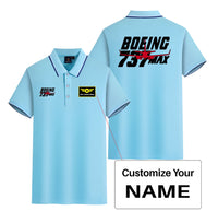 Thumbnail for Amazing 737 Max Designed Stylish Polo T-Shirts (Double-Side)