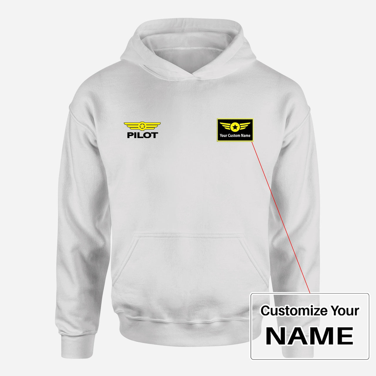 Pilot & Badge Designed Hoodies