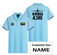 Thumbnail for Airbus A380 & Plane Designed Stylish Polo T-Shirts (Double-Side)