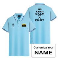 Thumbnail for Keep Calm I'm a Pilot Designed Stylish Polo T-Shirts (Double-Side)