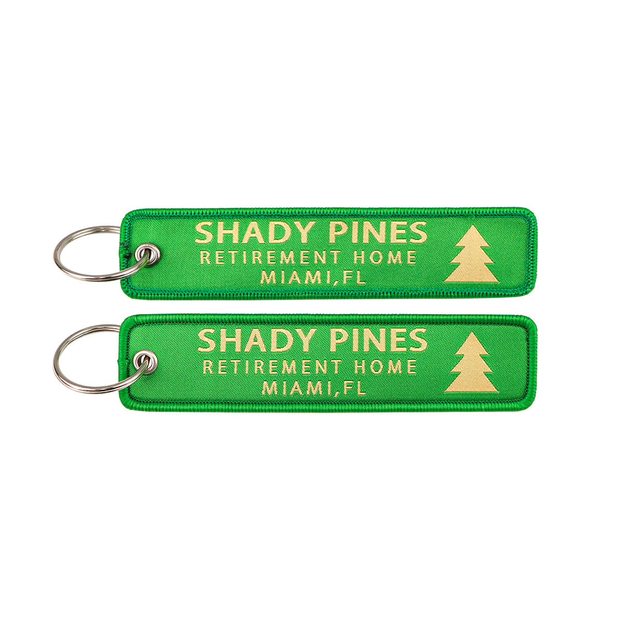 SHADY PINES RETIREMENT HOME MIAMI, FL(The Golden Girls) Designed Key Chains