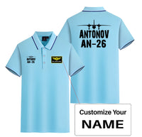 Thumbnail for Antonov AN-26 & Plane Designed Stylish Polo T-Shirts (Double-Side)
