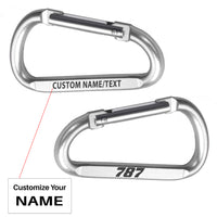 Thumbnail for 787 Flat Text Designed Aluminum Alloy Carabiner Key chains