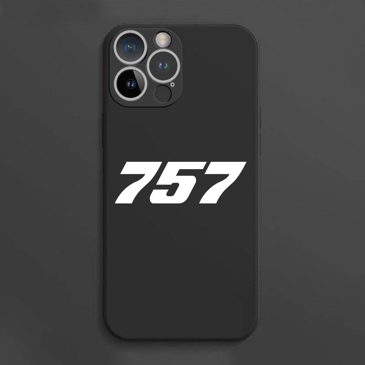 757 Flat Text Designed Soft Silicone iPhone Cases