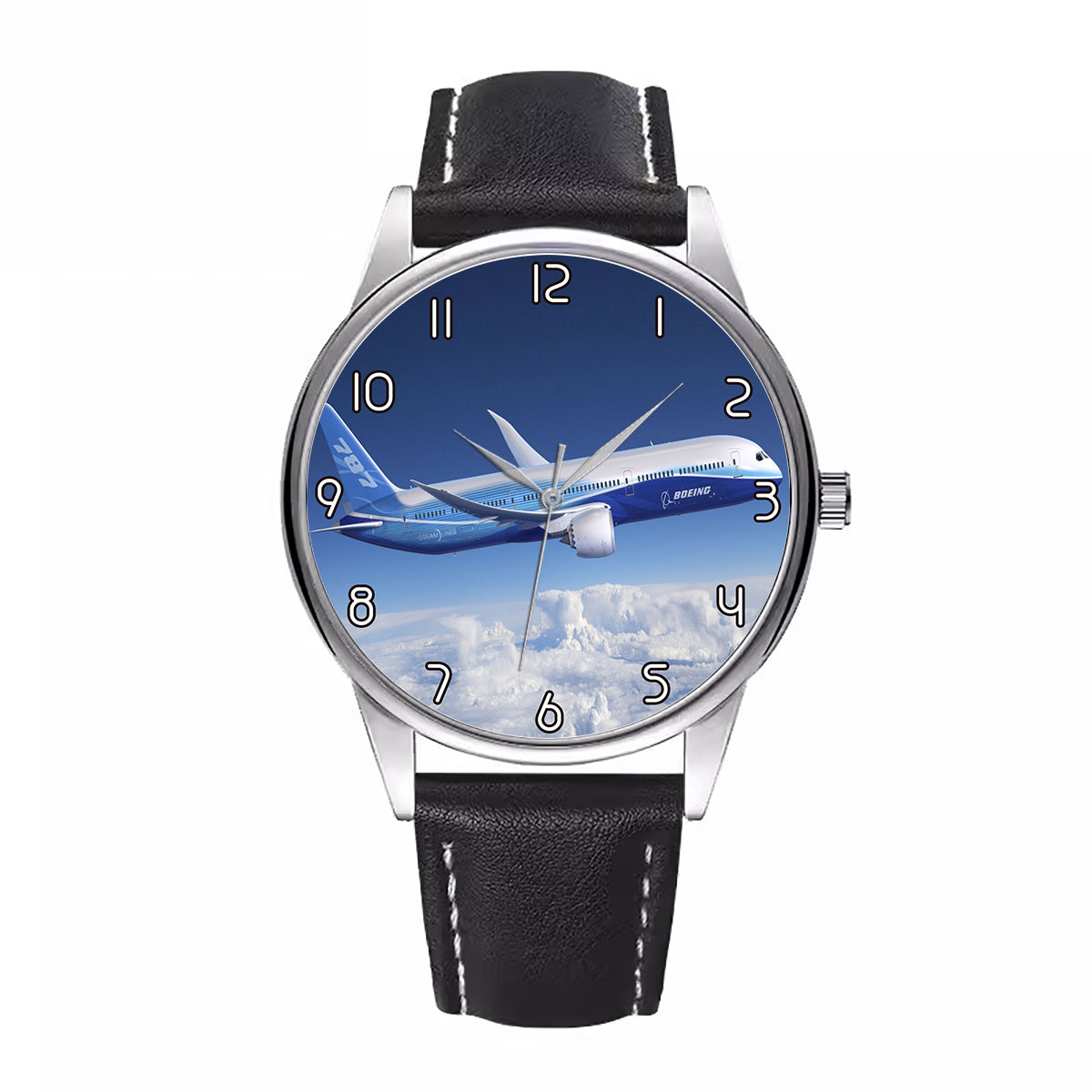 Boeing 787 Dreamliner Designed Fashion Leather Strap Watches
