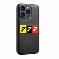 Thumbnail for Flat Colourful 777 Designed Leather iPhone Cases