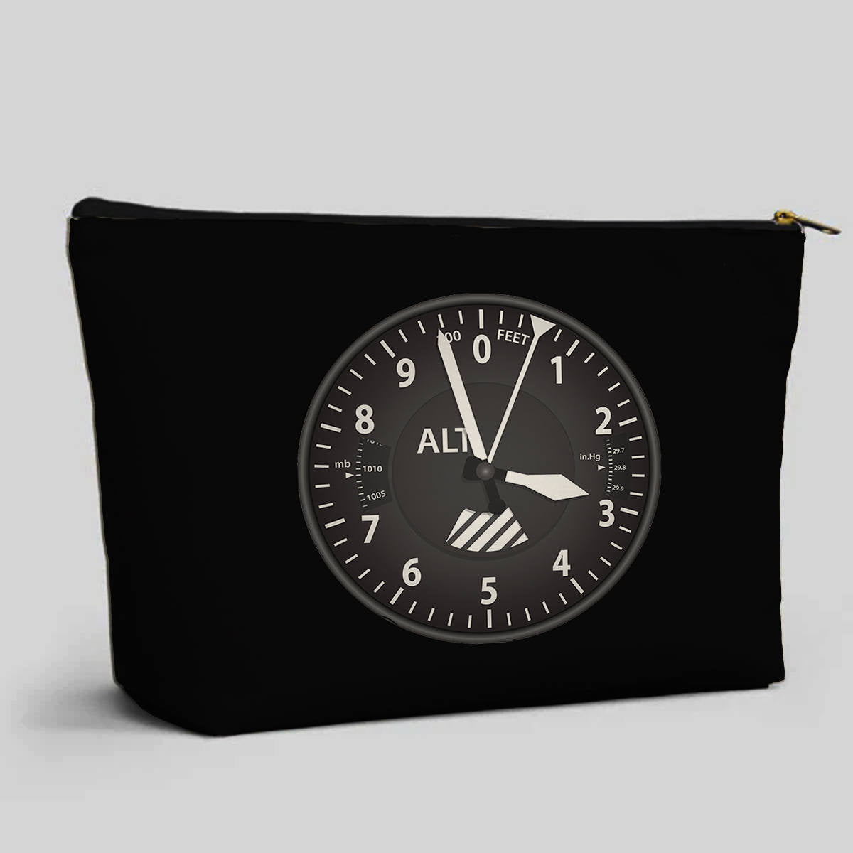 Airplane Instruments (Altitude) Designed Zipper Pouch
