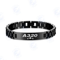 Thumbnail for Super Airbus A320 Designed Stainless Steel Chain Bracelets