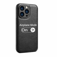 Thumbnail for Airplane Mode On Designed Leather iPhone Cases