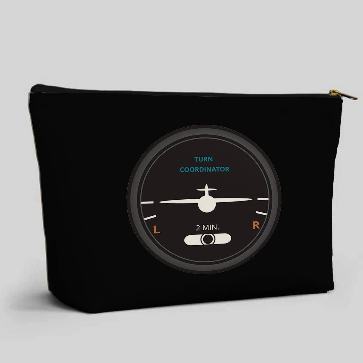 Airplane Instruments (Turn Coordinator 2) Designed Zipper Pouch