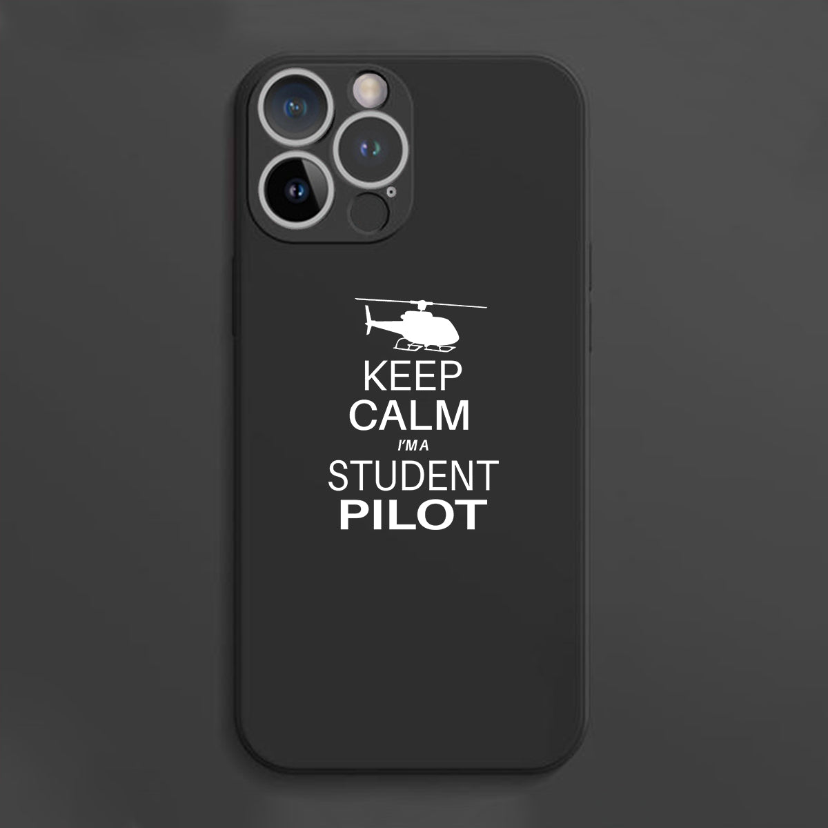 Student Pilot (Helicopter) Designed Soft Silicone iPhone Cases