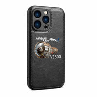 Thumbnail for Airbus A320 & V2500 Engine Designed Leather iPhone Cases