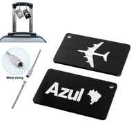 Thumbnail for Azul Airlines Designed Aluminum Luggage Tags