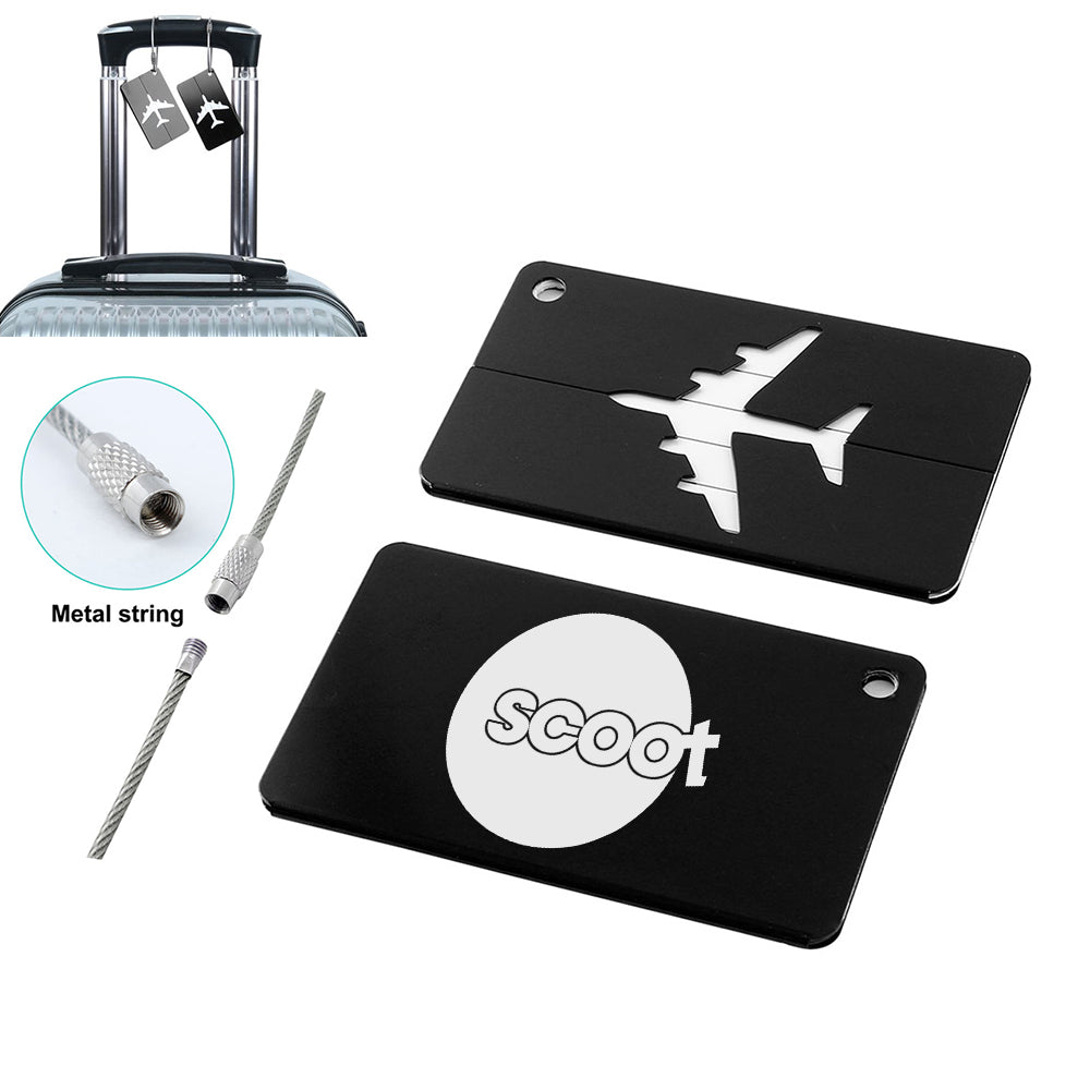 Scoot Airlines Designed Aluminum Luggage Tags