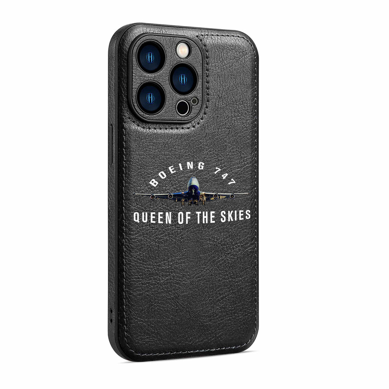 Boeing 747 Queen of the Skies Designed Leather iPhone Cases