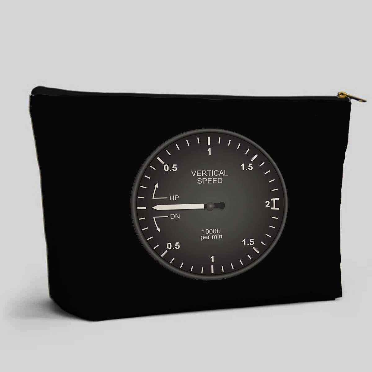 Airplane Instruments (Vertical Speed 2) Designed Zipper Pouch