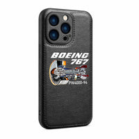 Thumbnail for Boeing 767 Engine (PW4000-94) Designed Leather iPhone Cases