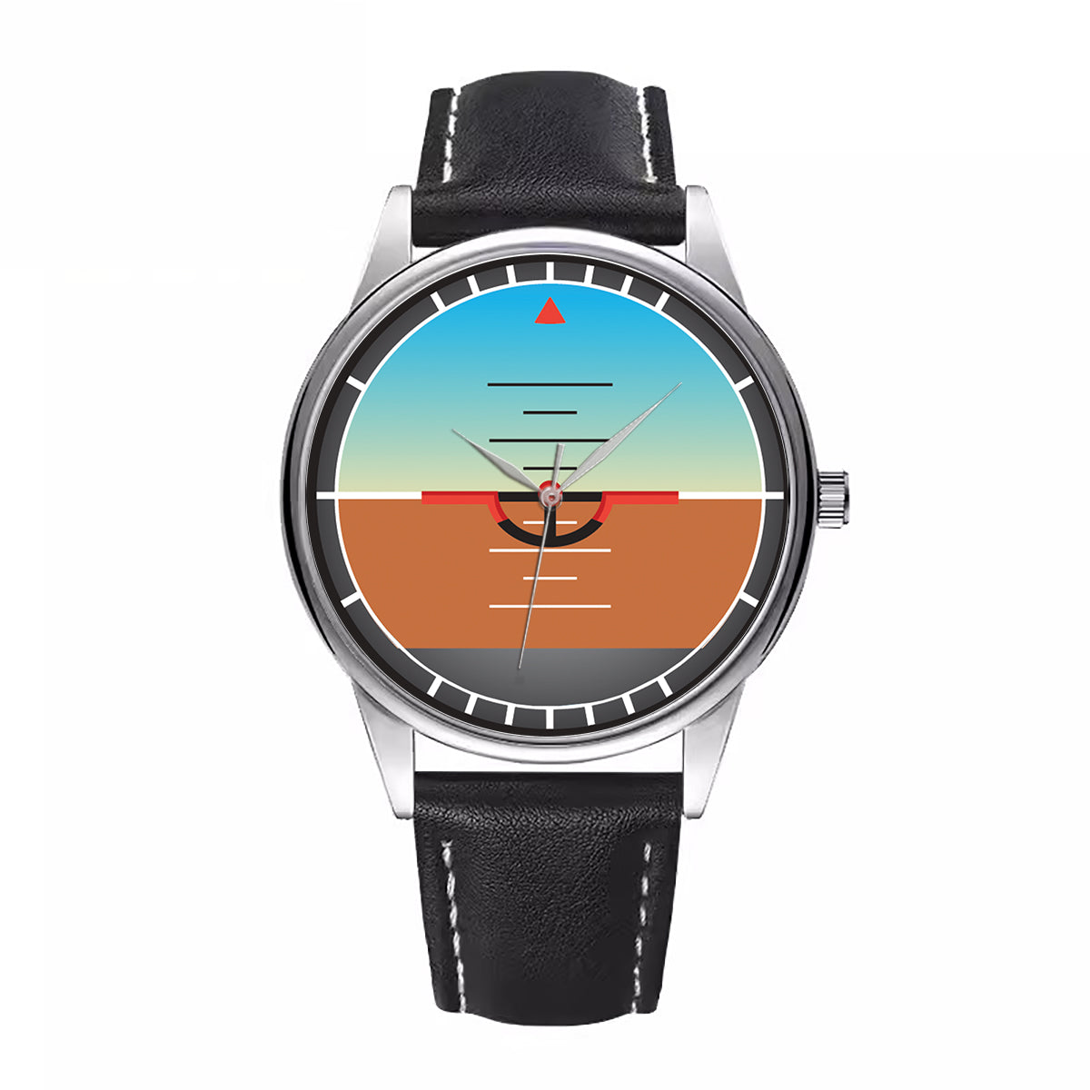 Gyro Horizon Designed Fashion Leather Strap Watches
