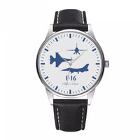 Thumbnail for Fighting Falcon F-16 (Special) Designed Fashion Leather Strap Watches