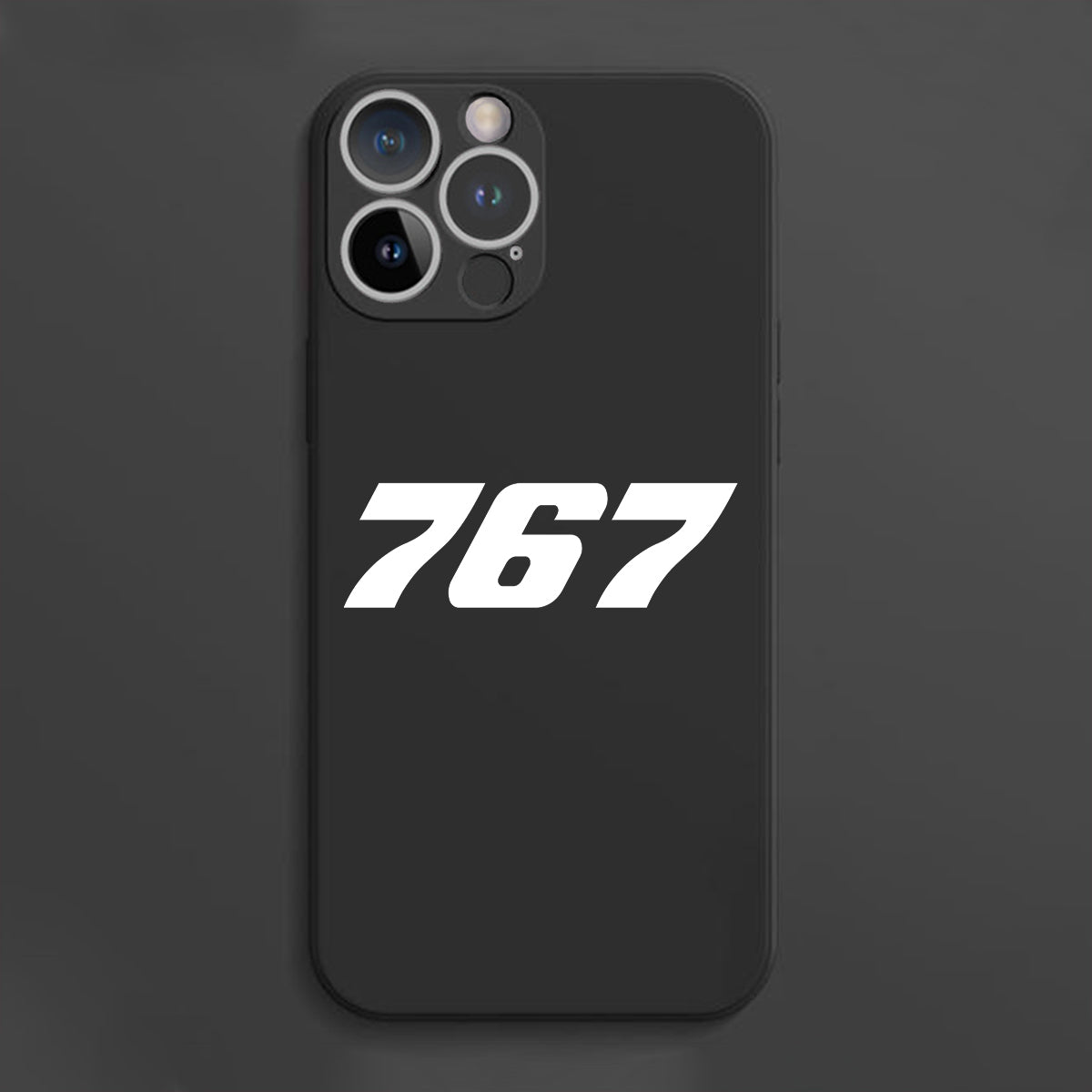 767 Flat Text Designed Soft Silicone iPhone Cases