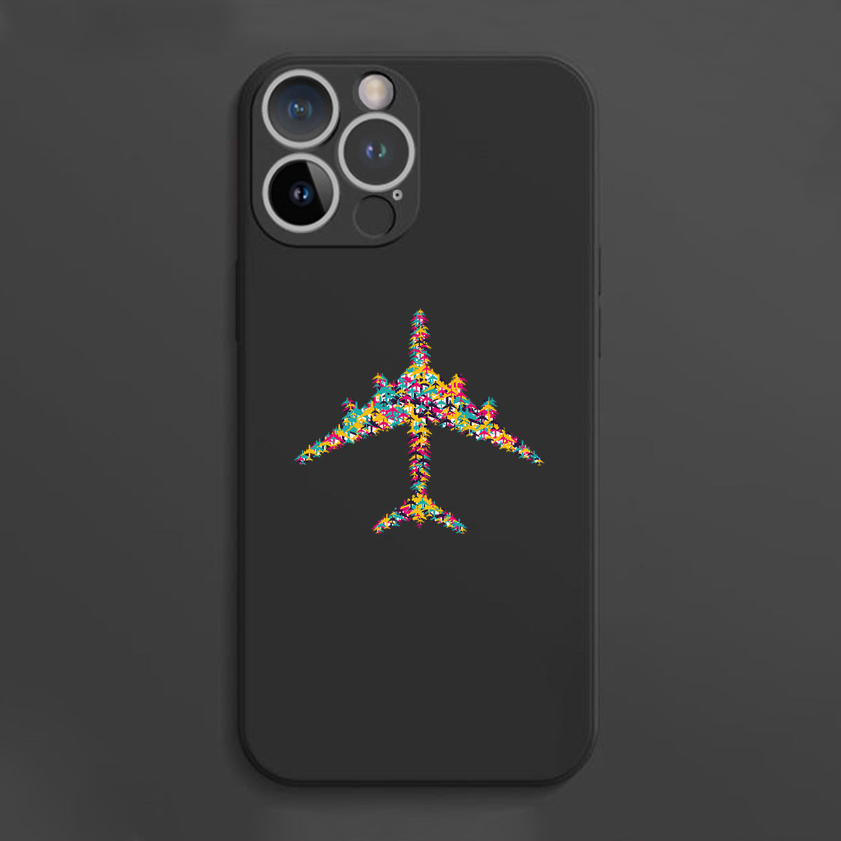 Colourful Airplane Designed Soft Silicone iPhone Cases