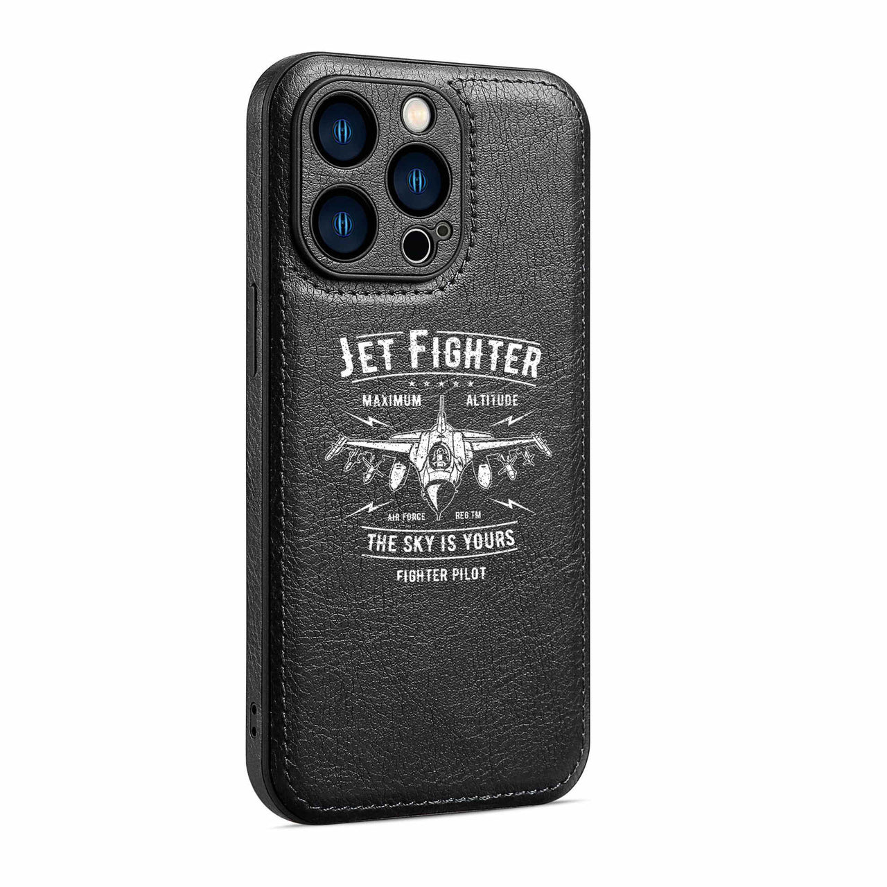 Jet Fighter - The Sky is Yours Designed Leather iPhone Cases