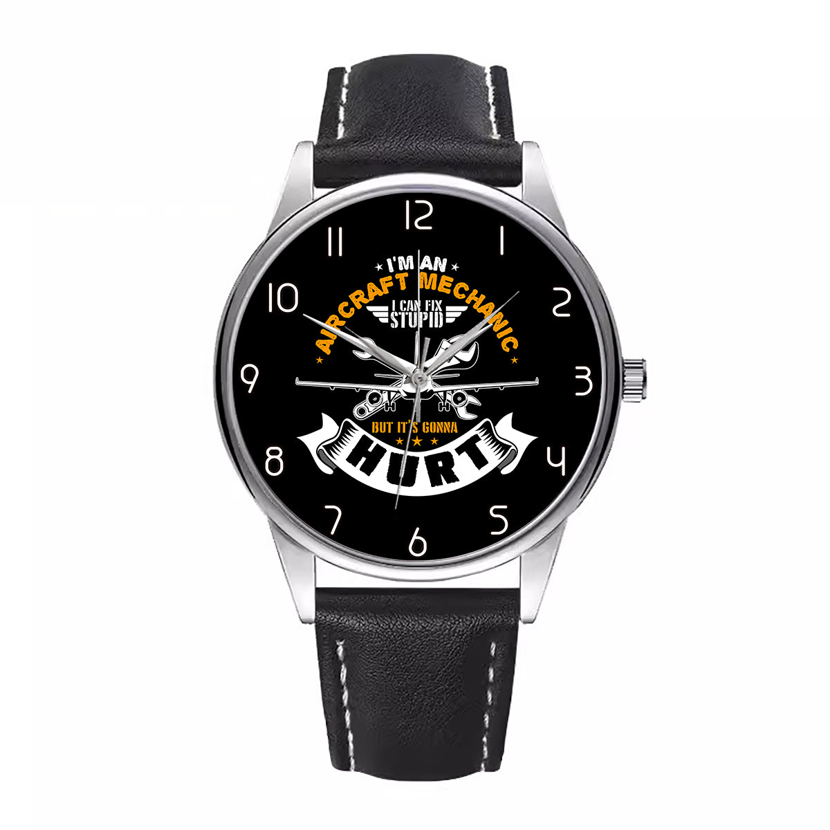 I'm an Aircraft Mechanic Designed Fashion Leather Strap Watches