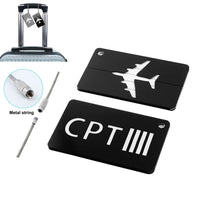 Thumbnail for CPT & 4 Lines Designed Aluminum Luggage Tags
