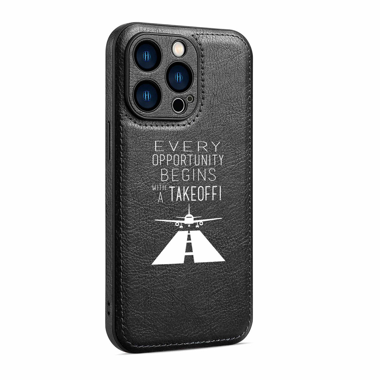 Every Opportunity Designed Leather iPhone Cases