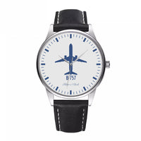 Thumbnail for Boeing 757 Designed Fashion Leather Strap Watches