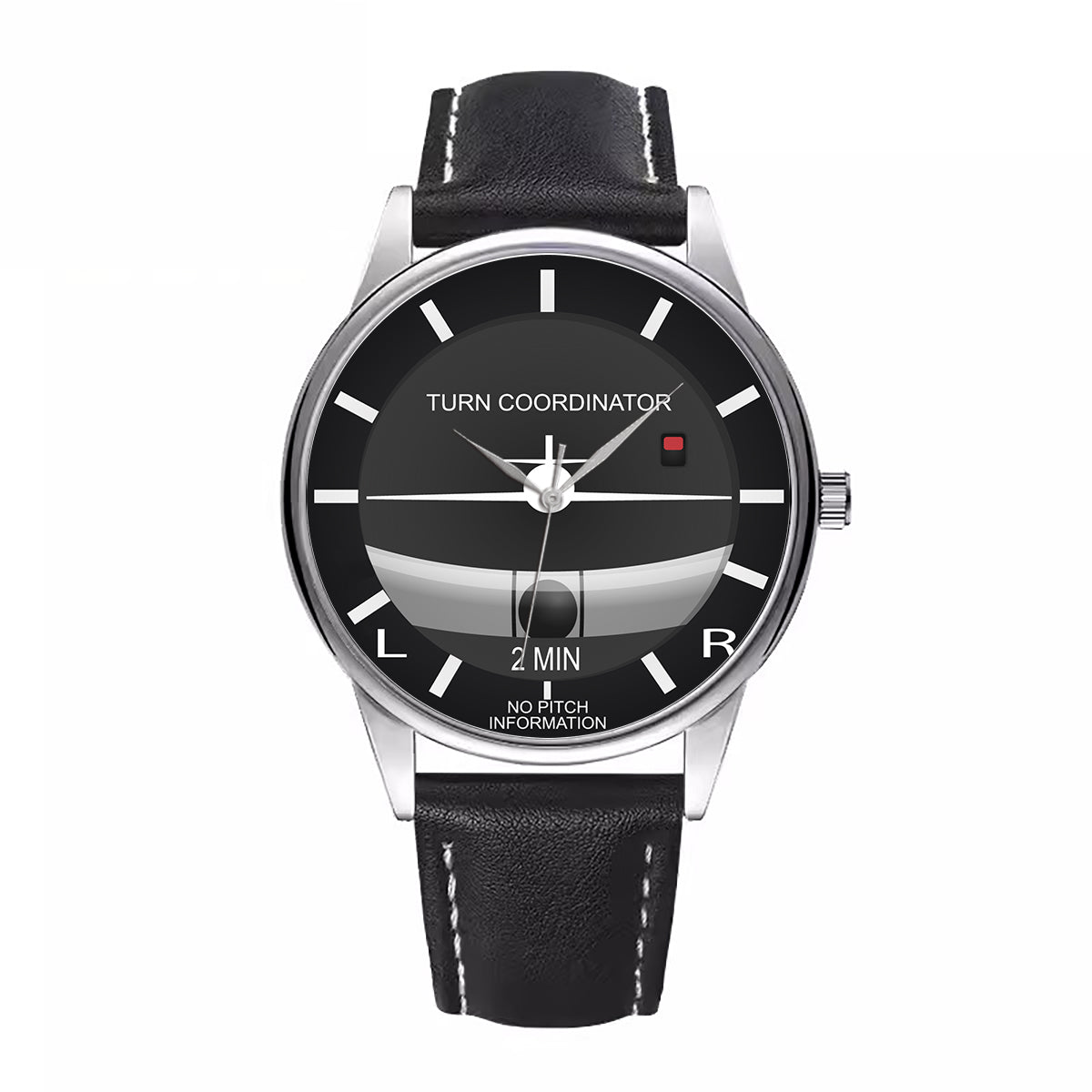 Turn Coordinator Designed Fashion Leather Strap Watches