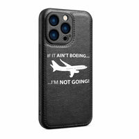 Thumbnail for If It Ain't Boeing I'm Not Going! Designed Leather iPhone Cases
