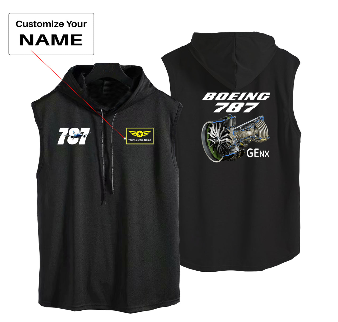 Boeing 787 & GENX Engine Designed Hooded Tank Tops