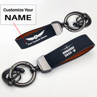 Thumbnail for Bombardier Dash-8 & Plane Design Horseshoe Buckle Key Chains