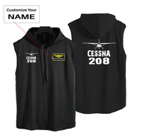 Thumbnail for Cessna 208 & Plane Designed Hooded Tank Tops
