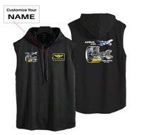 Thumbnail for Airbus A380 & GP7000 Engine Designed Hooded Tank Tops