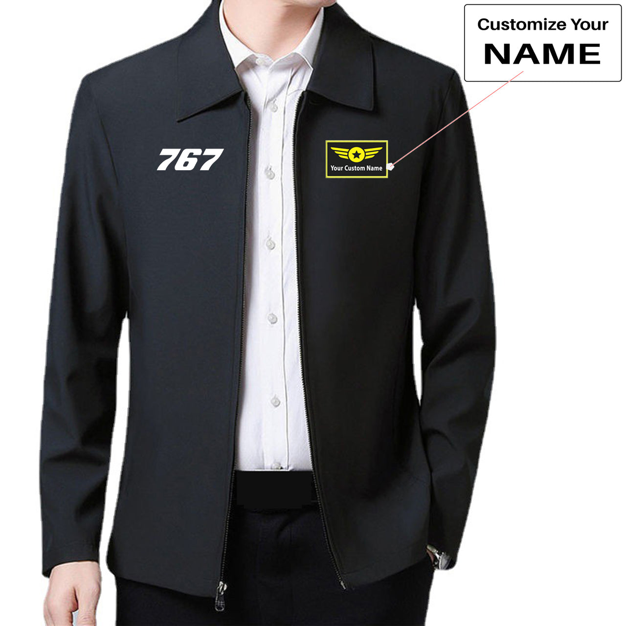 767 Flat Text Designed Stylish Coats