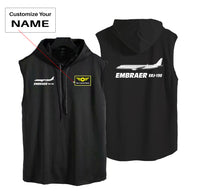 Thumbnail for The Embraer ERJ-190 Designed Hooded Tank Tops