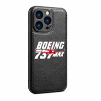 Thumbnail for Amazing Boeing 737 Max Designed Leather iPhone Cases