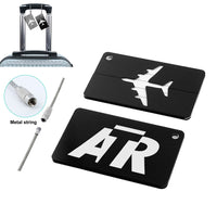 Thumbnail for ATR & Text Designed Aluminum Luggage Tags