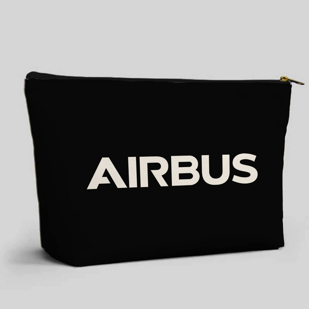 Airbus & Text Designed Zipper Pouch