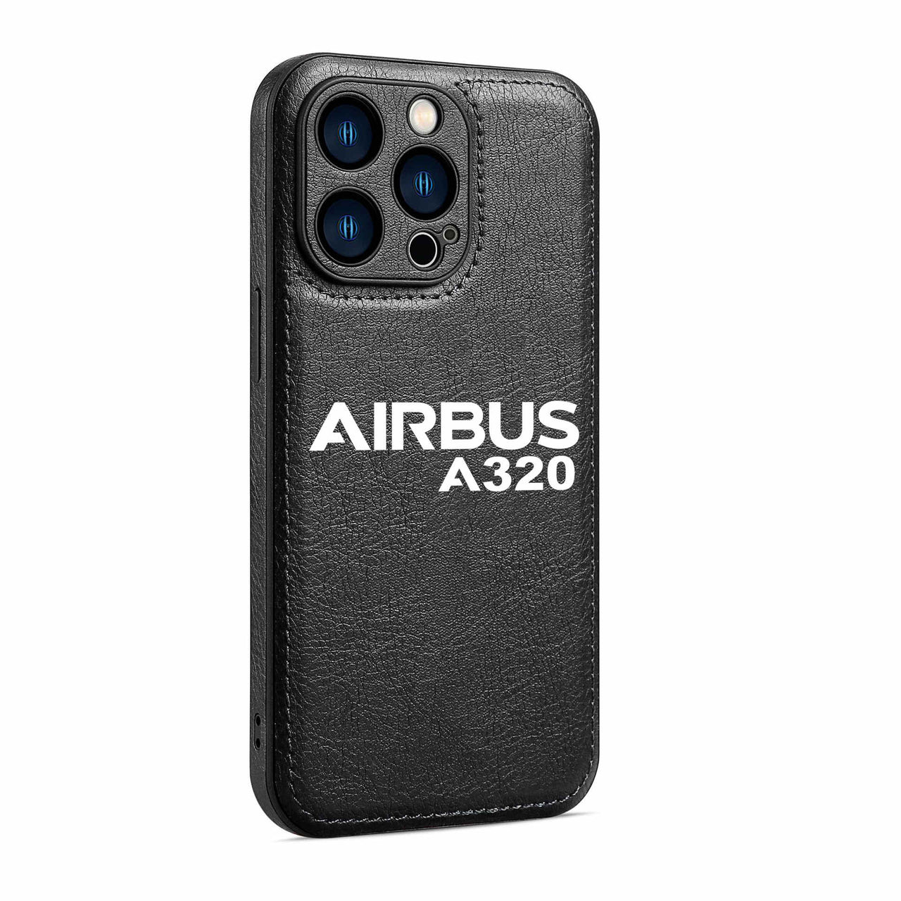 Airbus A320 & Text Designed Leather iPhone Cases
