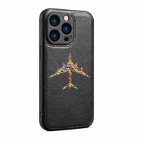 Thumbnail for Colourful Airplane Designed Leather iPhone Cases