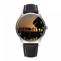 Thumbnail for Band of Brothers Theme Soldiers Designed Fashion Leather Strap Watches