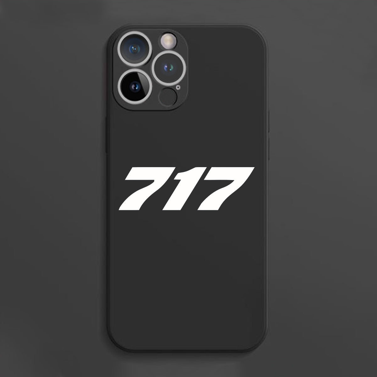 717 Flat Text Designed Soft Silicone iPhone Cases