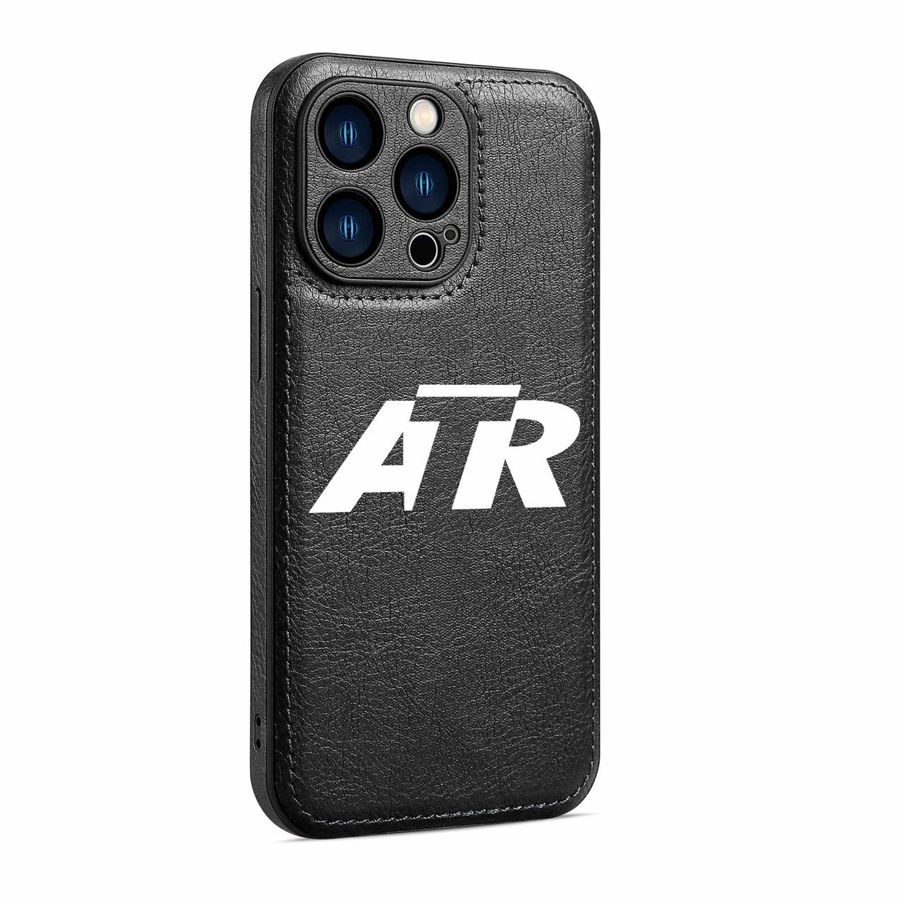 ATR & Text Designed Leather iPhone Cases